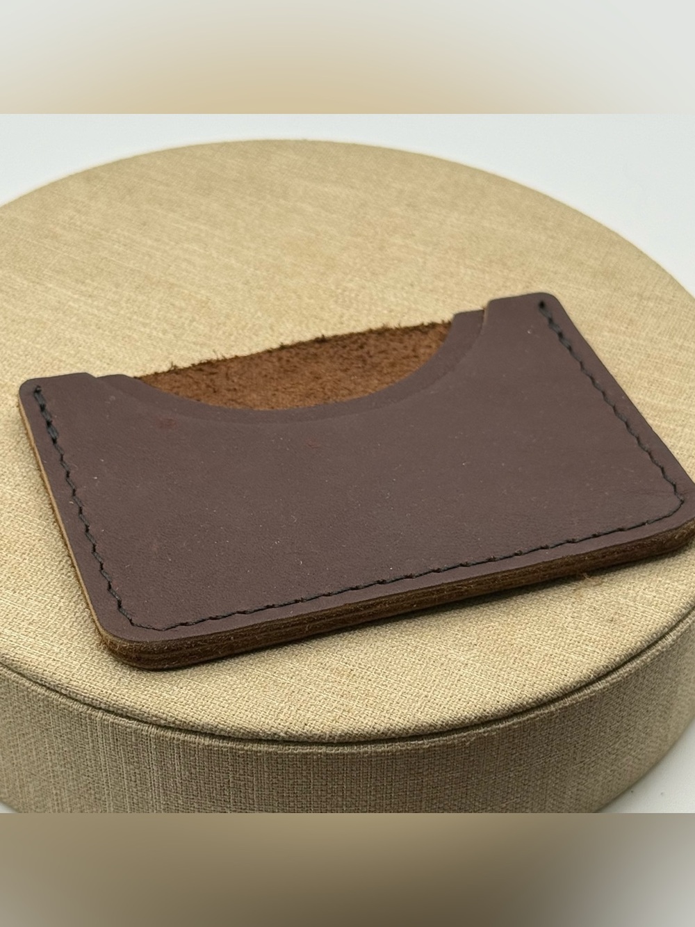 Portland leather company Minimal Leather Card Wallet - Brown